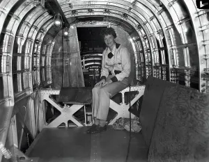 Burbank Prints: Amelia Earhart in Interior of the Flying Laboratory