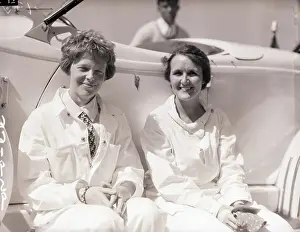 Amelia Earhart and Ruth Nicholls Seated