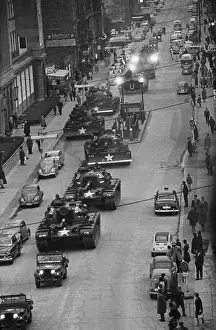 Subway Station Prints: Amerian Tanks Line Friedrichstrasse