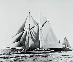 America Racing Yacht on the Sea