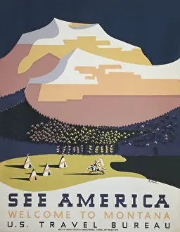 Montana Prints: See America. Welcome to Montana
