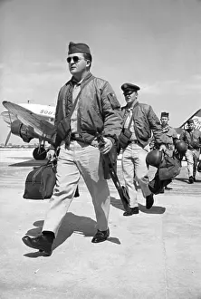 Key West Prints: American Air Force Troops Leaving Training Base
