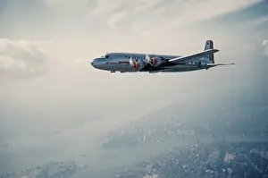 Ariel View Prints: American Airlines Douglas DC-4