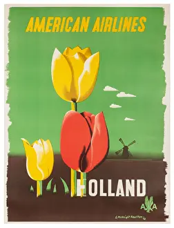 American Airlines Holland Poster