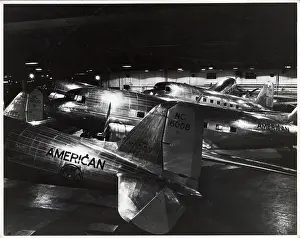 Airport Prints: American Airlines Planes at Airport