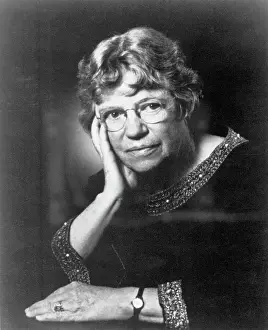 Hands On Face Prints: American Anthropologist Margaret Mead Touching Cheek
