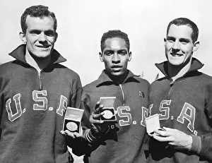 Melbourne Prints: American Athletes With Olympic Medals