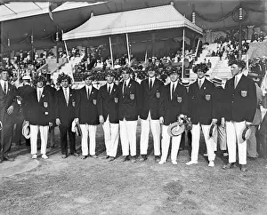 Stockholm Prints: American Athletes Posing at Olympics