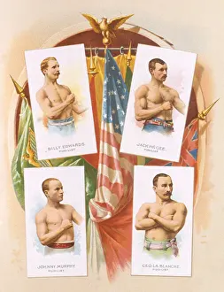 Boxing Prints: American Boxers 1888