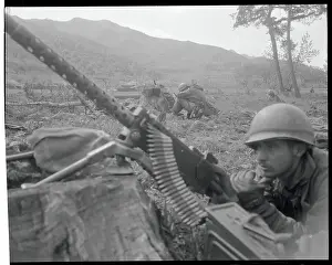 American Corporal in the Field on Gun Patrol