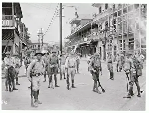 Panama Prints: American Doughboys Patrol in Riotous Streets of Panama