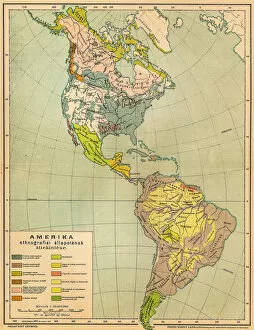 Brazil Gallery: American ethnographic map
