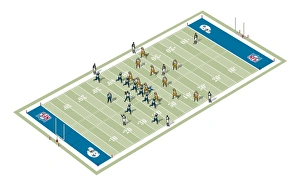 Line Gallery: American football players and positions