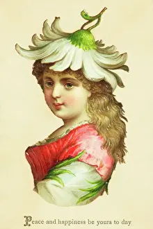 American Greeting Card: Peace and Happiness by Yours Today by Louis Prang