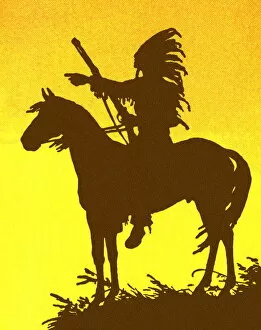 Images Dated 7th May 2015: American Indian on a Horse