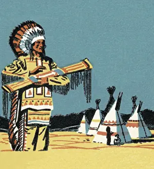 Great Plains Prints: American Indian Village
