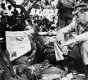 Beirut Prints: American Marines Relaxing