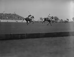 Westbury Prints: American Polo Team Playing Against the British