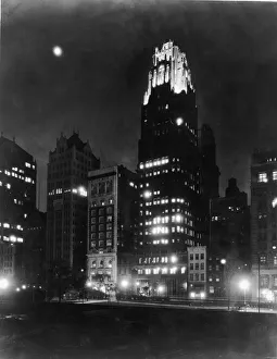Nightscape Collection: American Radiator Building At Night