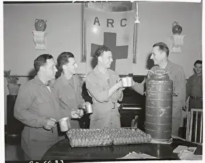 Anzio Prints: American Red Cross Feeding Soldiers