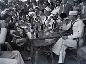 Crisis Prints: American Sailors In Cuban Bar