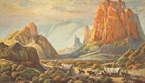 Art Illustrations Gallery: American Settlers Heading West