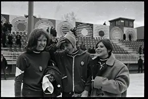Grenoble Prints: American Skaters Posing for Photograph