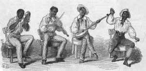Minstrel Prints: American Slaves Playing Instruments