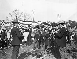Conductor Prints: American Small Town Band Celebrating