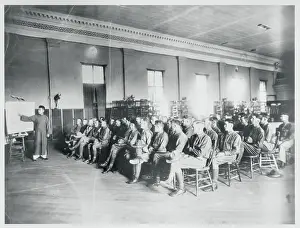 Philippines Prints: American Soldiers Attending a Class