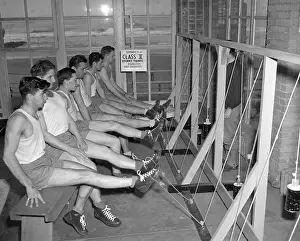 Injury Prints: American Soldiers Strengthening Legs at a Hospital