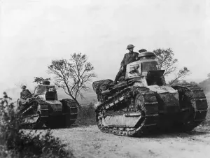 Tank Prints: American Troops In French Tanks