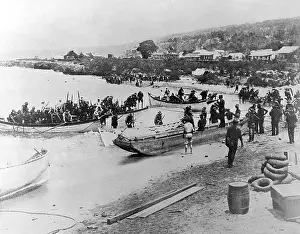 Sinking Prints: American Troops Landing in Cuba