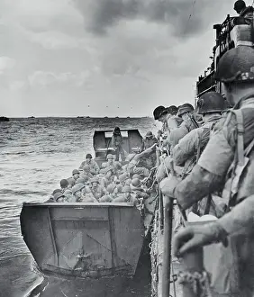 American Troops Landing on Normandy Beachhead