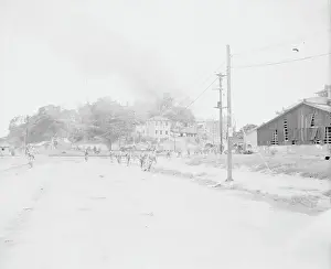 Seoul Prints: American Troops Setting Fire to Town