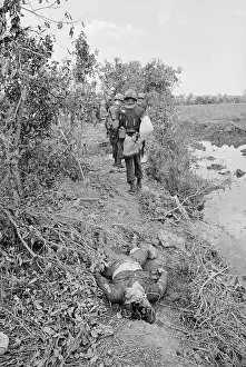 American Troops Traveling Vietnamese Delta by Foot