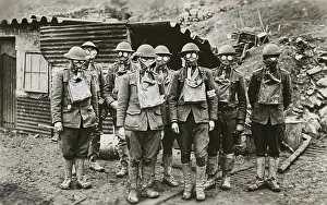 Gas Mask Prints: American Troops Wearing Gas Masks