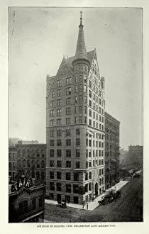 Architecture Collection: American Victorian architecture, Owings building, corner Dearborn and Adams Street, Chicago