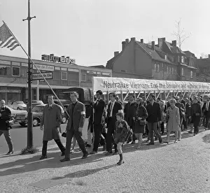 Americans at Anti-Vietnam War Protest in Berlin