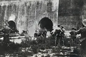 Americans Firing Into Chinese City Gates
