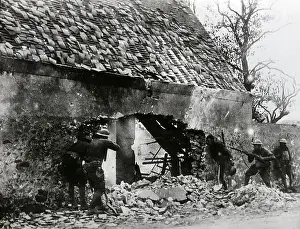 Infantry Prints: Americans Surrounding German-Held House
