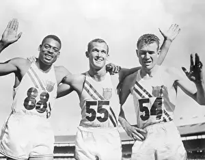 Mens Event Prints: Americans Sweep Olympic 200 Meters