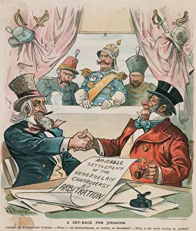 Amicable Settlement of the Venezuelan Controversy by Arbitration Political Cartoon