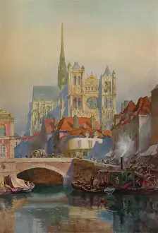 Huty21653 Prints: Amiens Cathedral, c1903, (1938)
