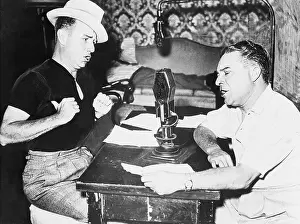 Amos and Andy During Their Radio Program