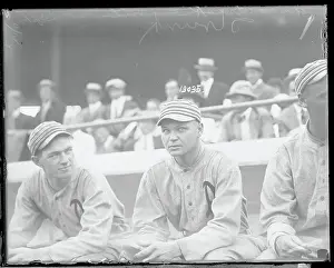 Solemnity Prints: Amos Strunk and Teammates in Dugout