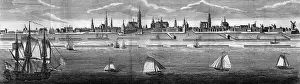 Prints of circa 1775: City of Amsterdam with some of its notable buildings, seen from the water. Original Artwork: Engraving by T Prattent (Photo by Hulton Archive/Getty Images) Heritage Images Prints: Amsterdam