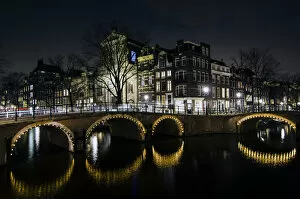 Images Dated 21st January 2015: Amsterdam Canals at Night