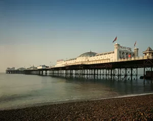 Beautiful Brighton Collection: amusement park, architecture, beach, blue sky, brighton, clear sky, color image, copy space