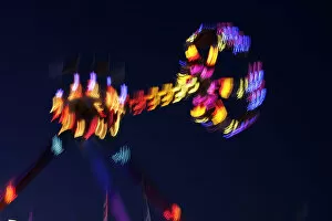 Festivals Gallery: Amusement ride at the Oktoberfest, Munich, Bavaria, Germany, Europe